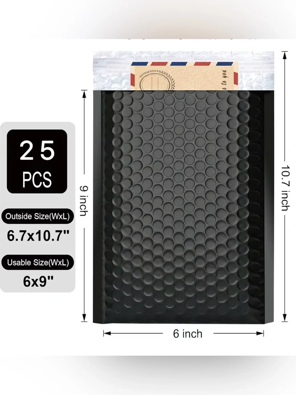 🔥25PC Bubble Mailers 6x10 Inch